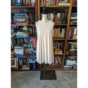 free fly apparel bamboo flex dress in washed peach spf 50 sz large nwt